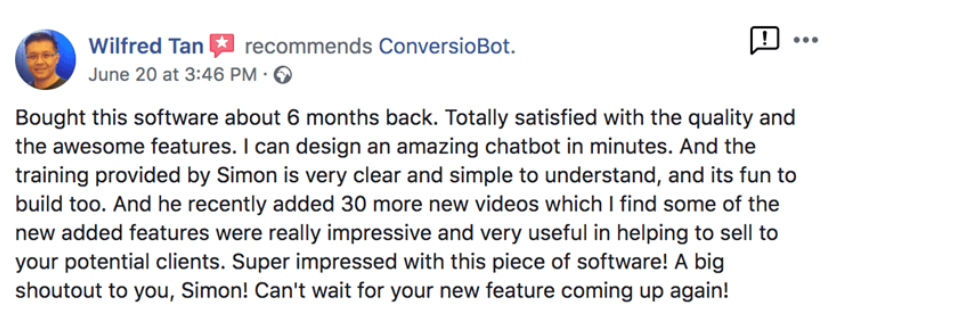 ConversioBot Reviews-customer feedback