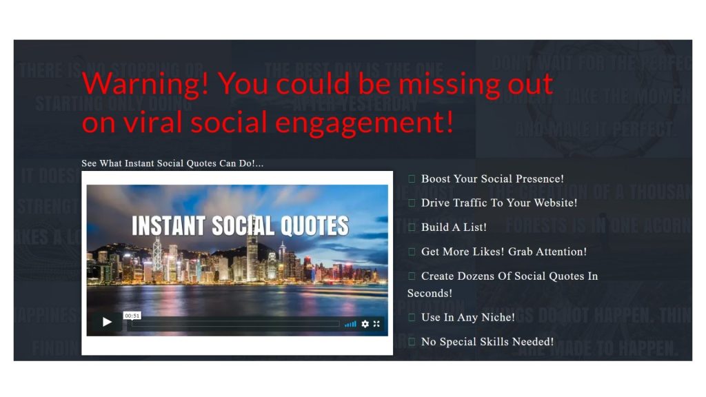 Instant Social Quote Reviews-home page